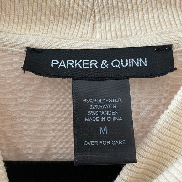 Parker & Quinn Ivory Quilted Sweater - Picture 4 of 4